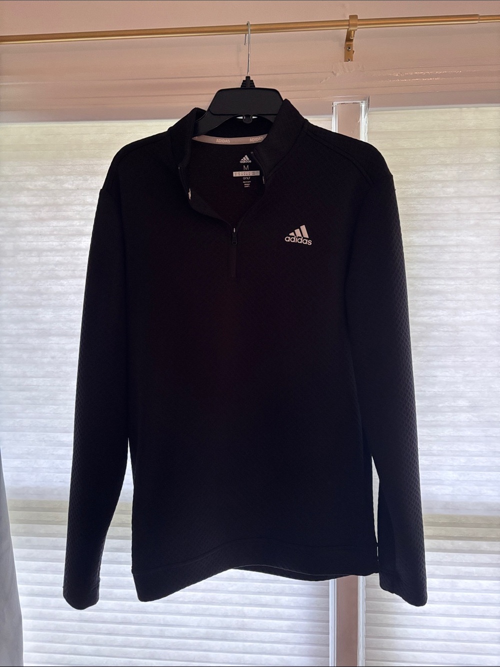 adidas Black Half-Zip Performance Pullover